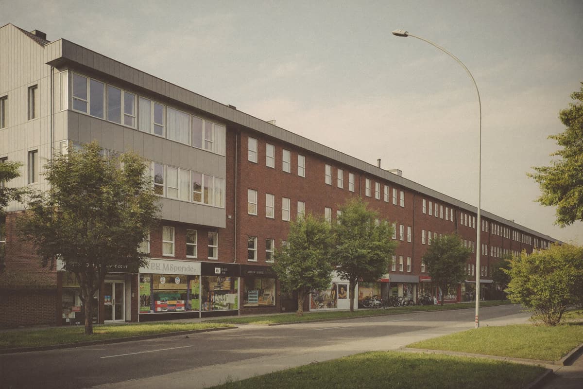 Wohn- und Geschäftshaus, Lichtenrader Damm, Berlin-Marienfelde (Symbolfoto)